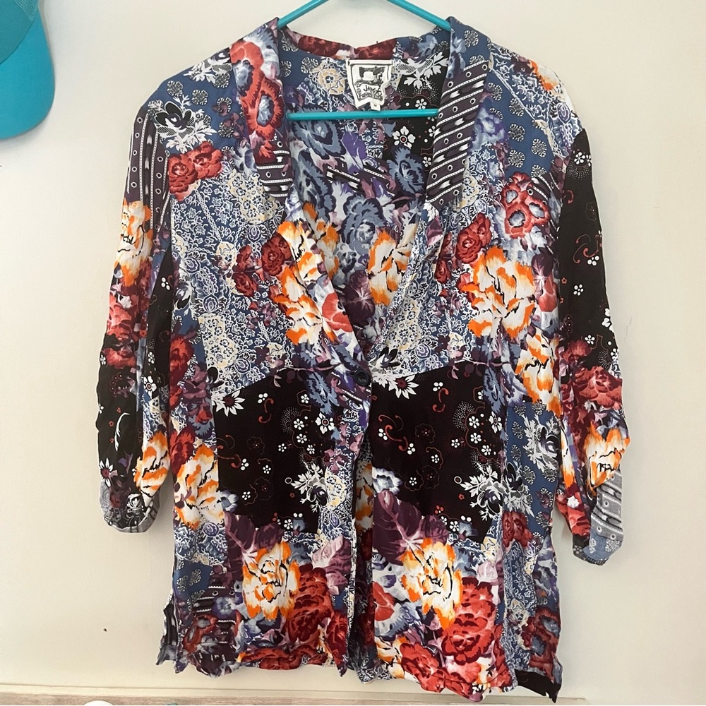 Floral Patchwork Women's Top